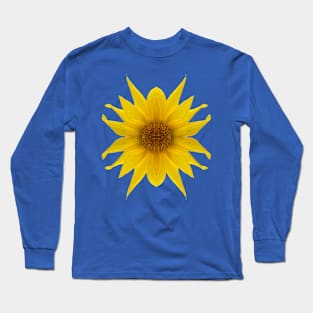 Spiky Yellow Flower Long Sleeve T-Shirt